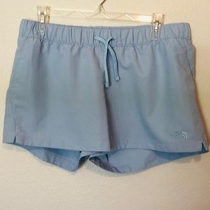 The North Face Light Blue Athletic Running Shorts